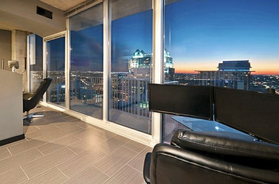 Luxury Downtown Orlando High Rise Condo Sunset View City
